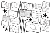 Flags Ahoy Vector Pack, an Illustration by Vectory by BSC (Thumbnail 3 of 3)