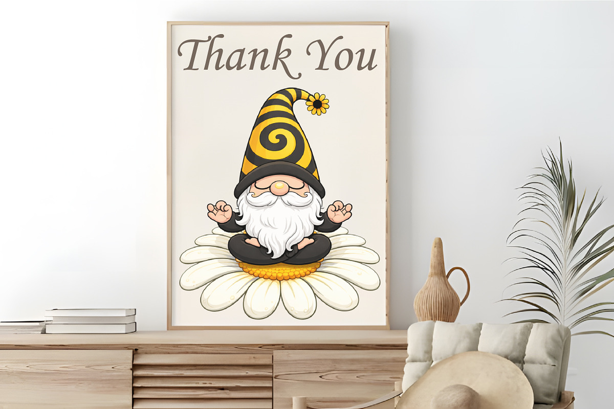 Cute Bee Gnome Sublimation Clipart, an Illustration by RobertsArt (Photo 4 of 5)