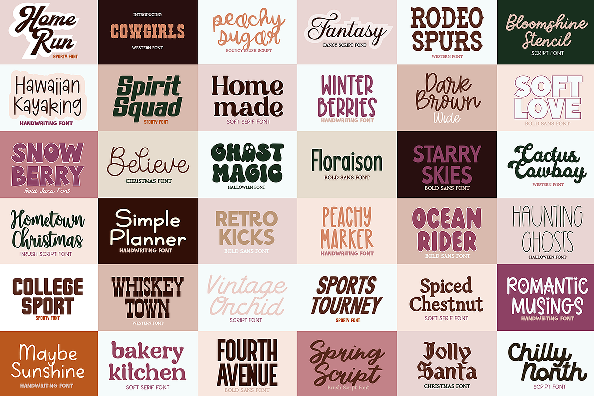 100 FONTS - ULTIMATE Font Bundle V6, a Font by Blush Font Co. (Photo 3 of 4)