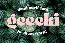 Geeeki - fat serif font