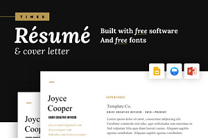 Times - Resume and Cover Letter