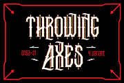 Trowing Axes, a Blackletter Font by EN86-21 (Thumbnail 1 of 7)