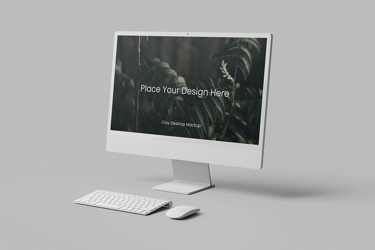 Clay desktop mockup, a Device Mockup by GRAPHICPRESS (Photo 4 of 4)