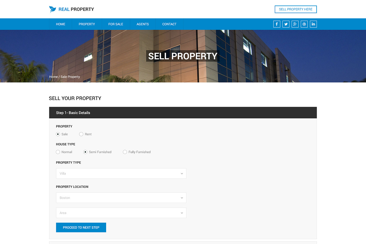 Real property PSD Template, a Websites & App Template by WebbyTemplates (Photo 5 of 12)