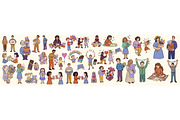 Valentines Day People Clipart Set, an Illustration by designvectx (Thumbnail 2 of 3)