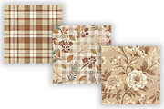 Mocha Toile Digital Paper Pack, a Pattern Graphic by FloridPrintables (Thumbnail 6 of 10)