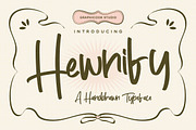 Hewnify, a Script Font by graphicook (Thumbnail 1 of 10)