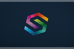 Studio Colors Letter S Hexagon Logo, a Branding & Logo Template by yopie