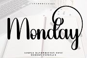 Monday, a Handwritten Font by FreshTypeINK (Thumbnail 1 of 7)