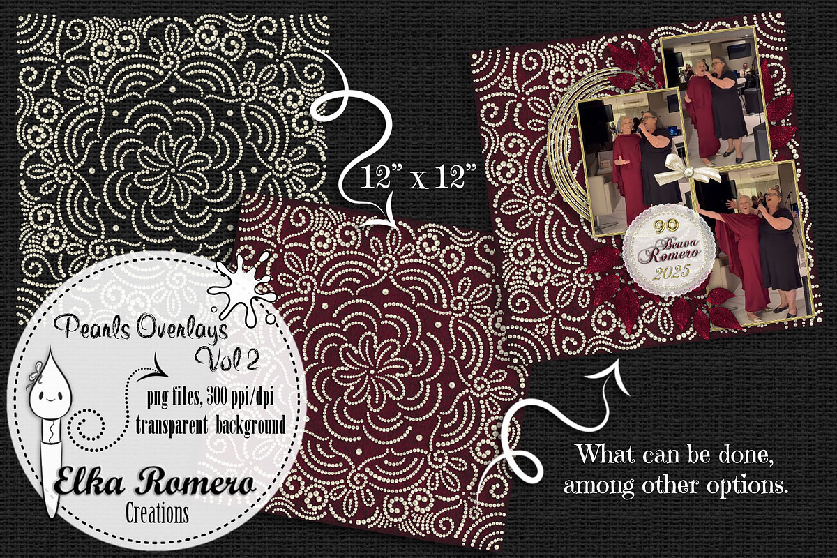 Pearls Overlays - Vol 2, a Graphic by Elka Romero Creations (Photo 3 of 7)