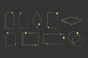 Golden Celestial Frames Collection, a Decorative Illustration by PsychocheArt (Thumbnail 2 of 3)