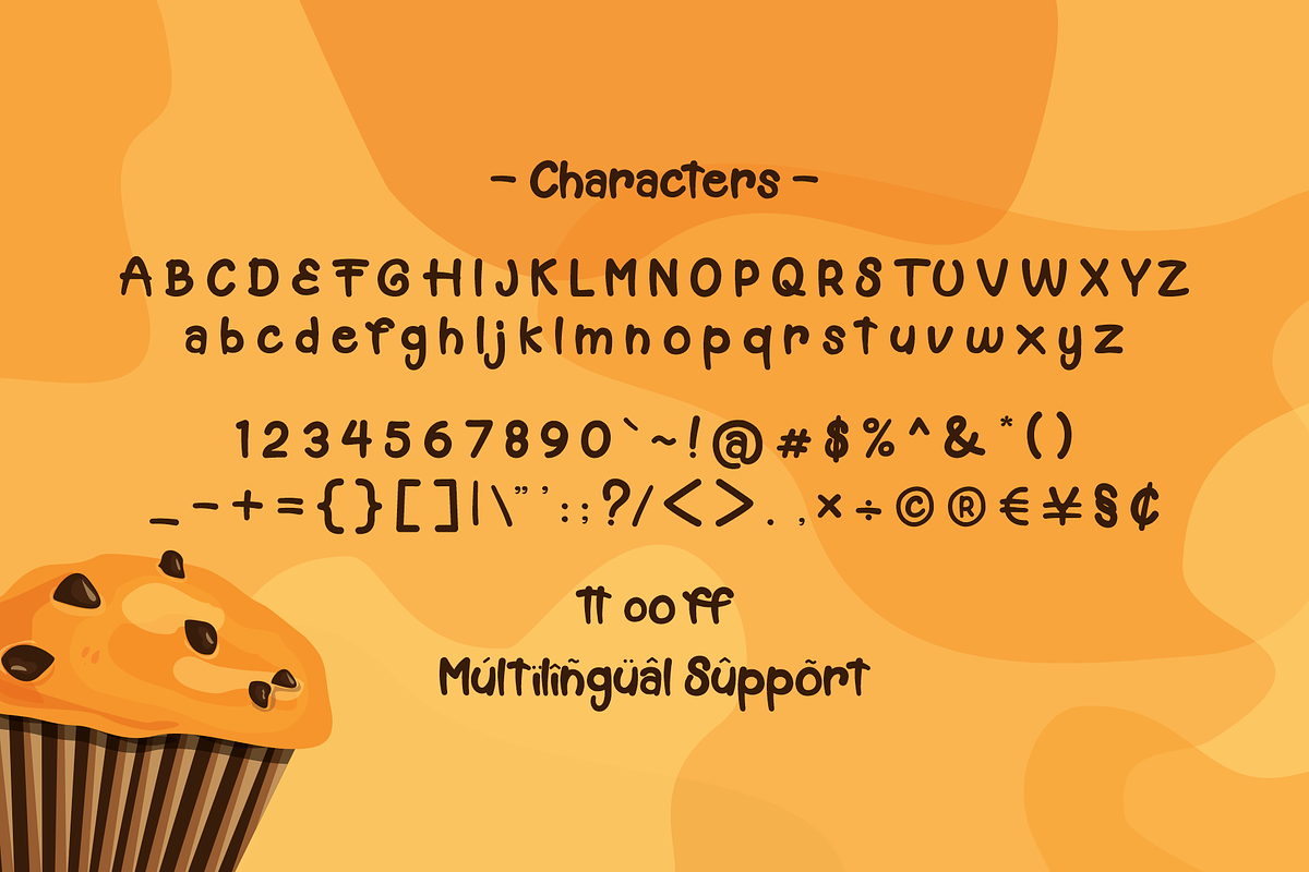 Muffin Cake | Delicious Fonts, a Font by RT Studio (Photo 6 of 7)
