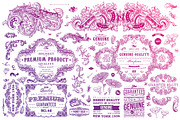 600+ Vintage Frames and Emblems, a Decorative Illustration by Anna Ozerina (Thumbnail 4 of 11)