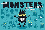 The Little Monsters Creator - Ai/Ps, an Animal Illustration by Vitek Graphic (Thumbnail 1 of 10)
