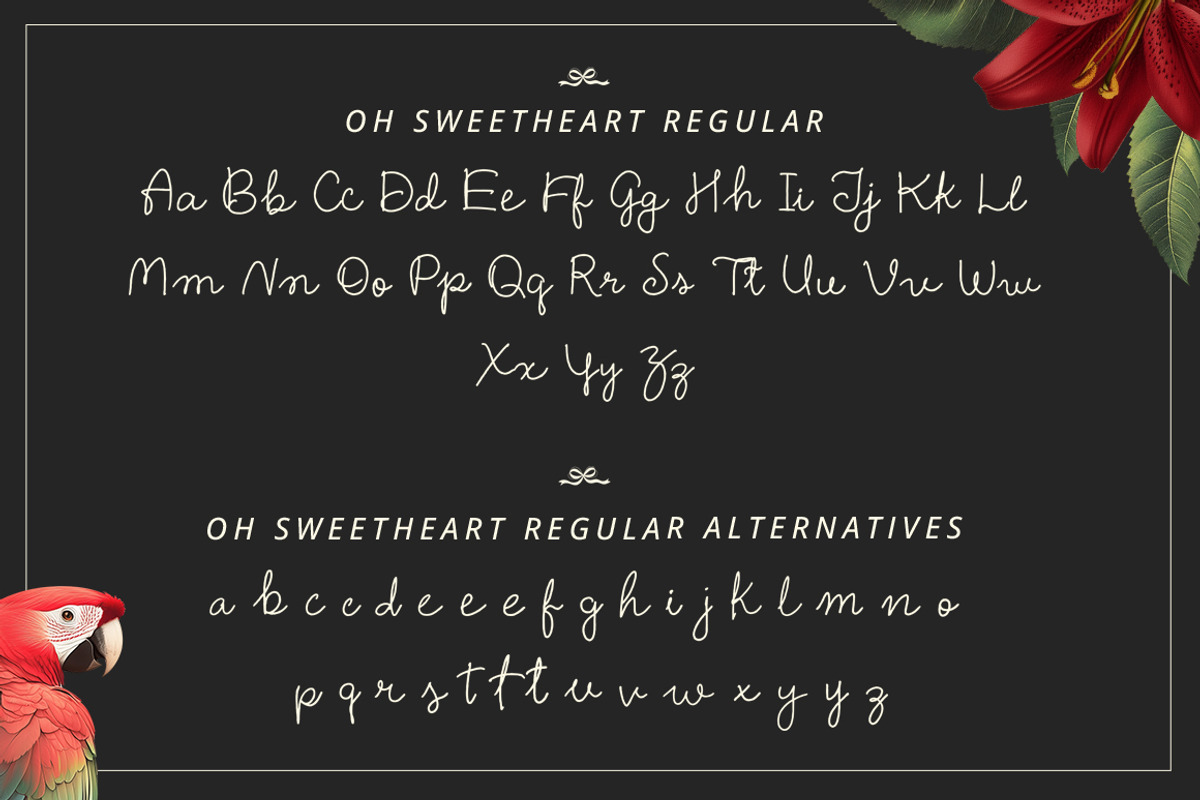 Oh Sweetheart Handwritten Font Duo, a Handwritten Font by SNIPESCIENTIST (Photo 25 of 27)