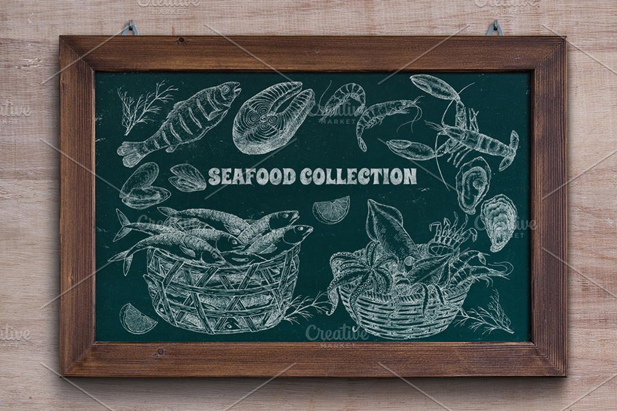 Fish and seafood collection, an Object Graphic by Quetzal Art (Photo 7 of 7)