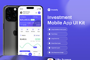 Investly - Investment App UI Kit, an UI Kit Template by Semusim Visual (Thumbnail 1 of 8)