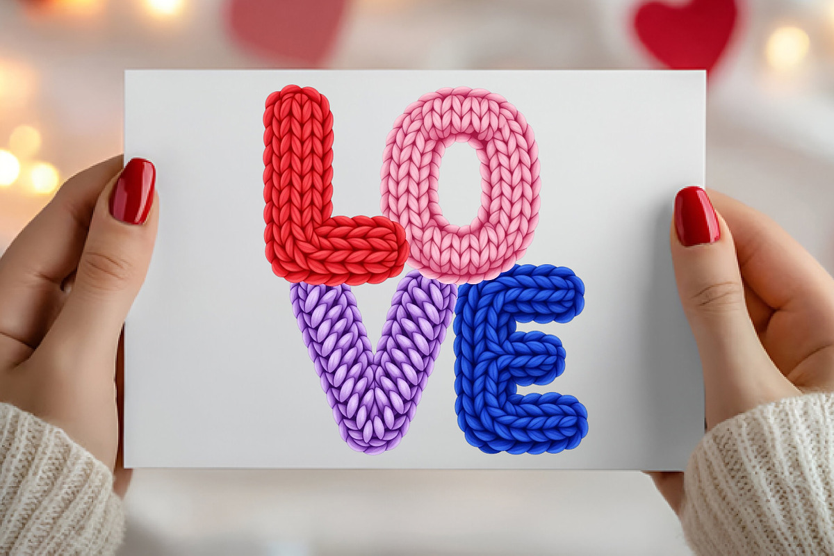 Faux Yarn Love Valentine Png, an Illustration by Canvas Craft (Photo 4 of 7)