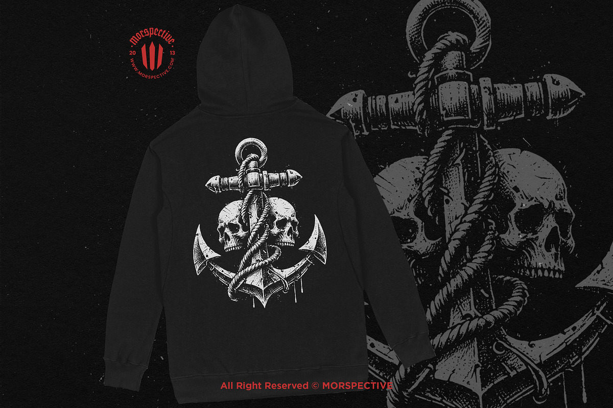 10 Bundle Dark Art Anchor Sea Sail, an Illustration by Morspective (Photo 4 of 7)