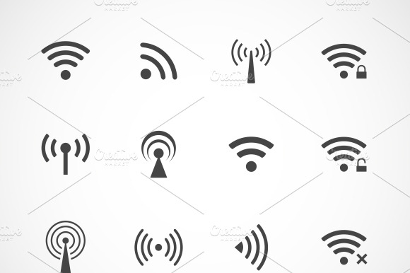Wireless And Wifi Icons