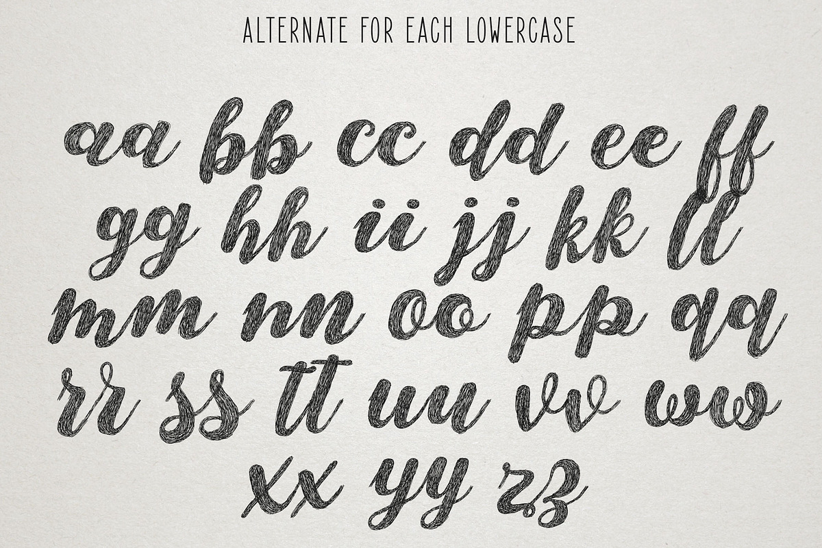 Monstere Script | Sketch Style, a Script Font by Royaltype (Photo 9 of 11)