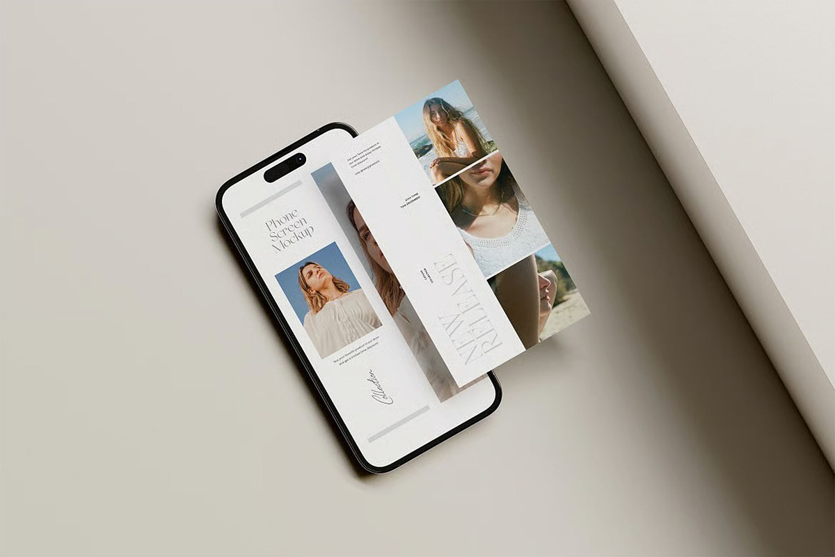 Phone Screen Mockup, a Device Mockup by zippypixelstudio (Photo 7 of 7)