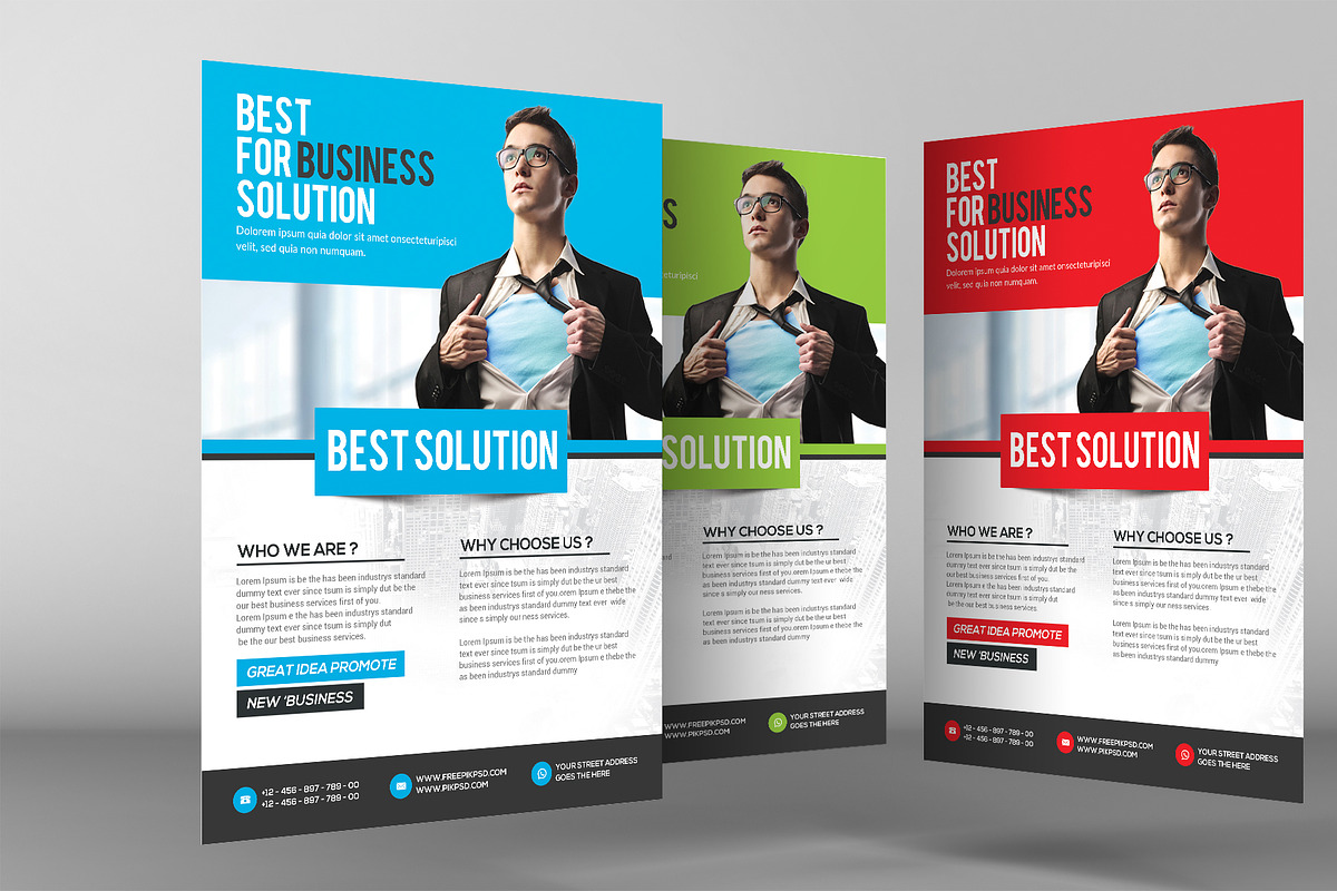 Step by Step - Business Flyer, a Flyer Template by graphicforest