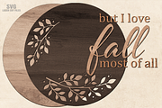 Round Fall Sign SVG Laser Cut Files, a Graphic by Cloud9DesignSVG (Thumbnail 2 of 5)