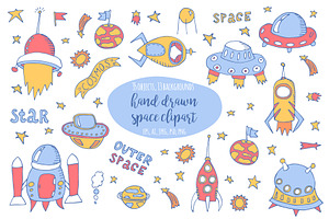 Hand Drawn Space Collection