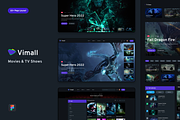 Vimall Website Movies & TV Shows, a Wireframe Template by No.13 (Thumbnail 8 of 8)