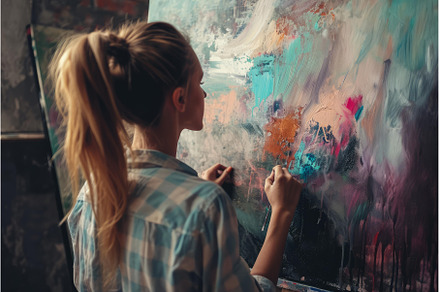 Creativity-filled Canvas unfinished, an Arts & Entertainment Photo by Ylivdesign