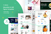 Edums-Education & LMS Figma Templae, an UI Kit Template by Pixency (Thumbnail 1 of 14)