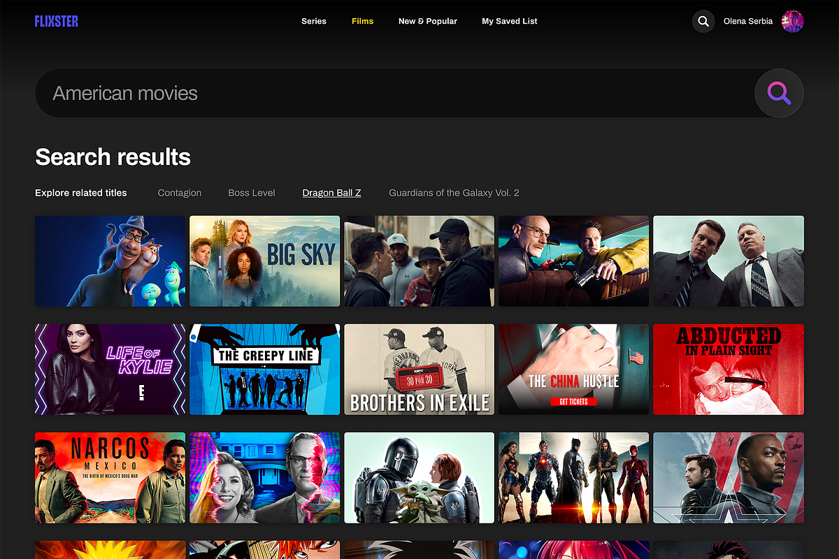 Flixster streaming service web kit, an UI Kit Template by SPACECAKE (Photo 4 of 15)