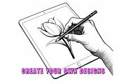 50 Tulips Procreate Stamps Brushes, a Brush Add-On by Procreate Sale (Thumbnail 3 of 6)