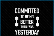 Fitness Motivation Gym Workout SVG, a Graphic by Creativeusart (Thumbnail 3 of 4)