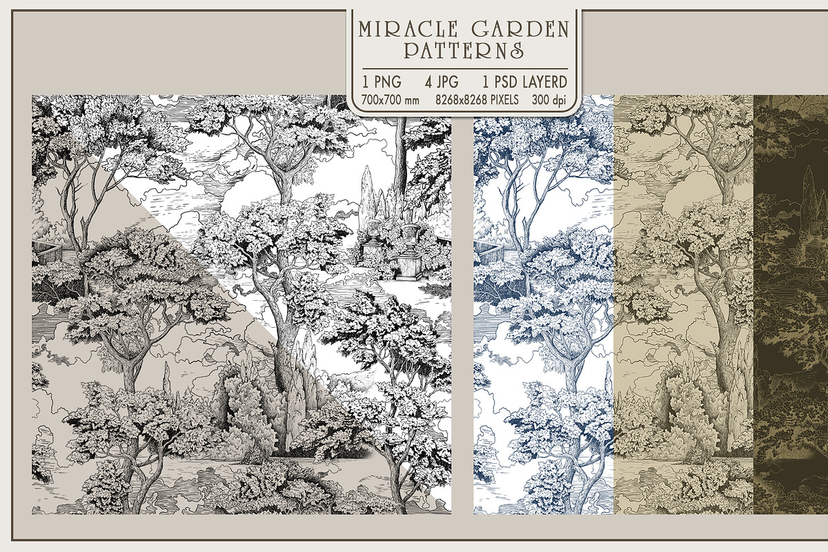 Fresco collection Miracle garden, a Wallpaper Graphic by Natalia0307 (Photo 3 of 18)