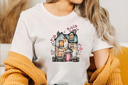 Whimsical Valentine House Clipart, an Illustration by SVGArt (Thumbnail 6 of 8)