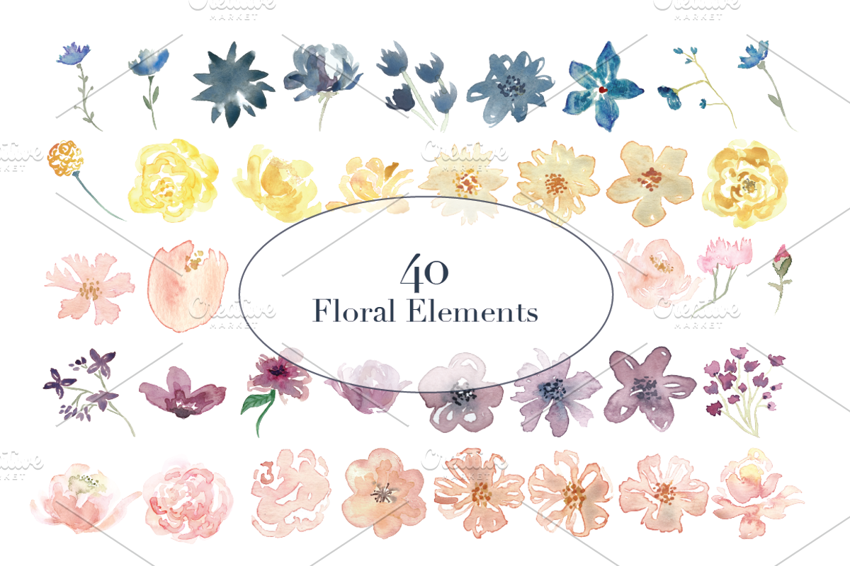 May Flowers Design Set - 50% OFF, an Illustration by Méora Studios (Photo 9 of 10)