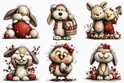 Whimsical Easter Clipart PNG, an Illustration by Craft Nest (Thumbnail 6 of 11)