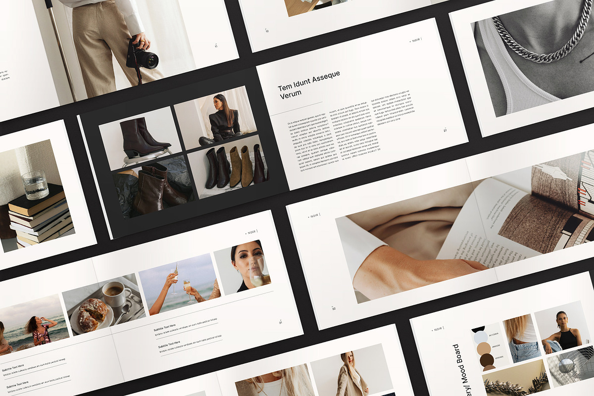 Editorial Lookbook Design Template, a Brochure Template by ArtisanaAura (Photo 4 of 16)