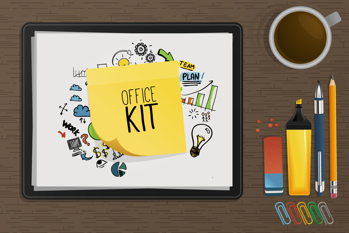 Office Kit bundle for business, a Work Illustration by Beatriz Gascón (Photo 1 of 5)