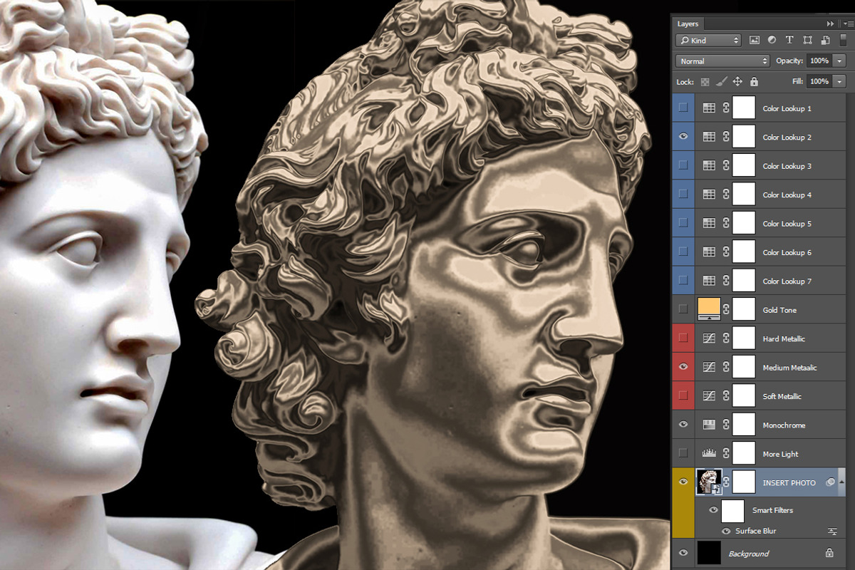 Metallic Skin Photoshop Effect preview 5