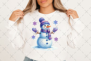 Colorful Christmas Disco Snowman Png, an Illustration by Craft Nest (Thumbnail 6 of 6)