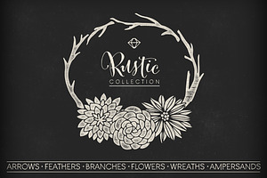 Handsketched Rustic elements