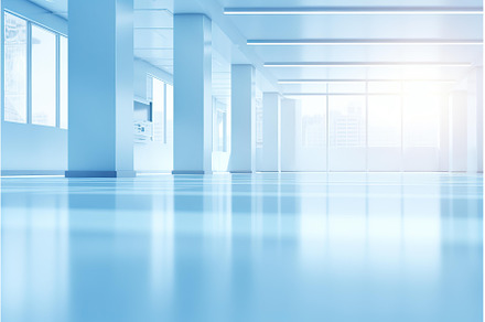 Light shining through windows in, an Architecture Photo by Ylivdesign