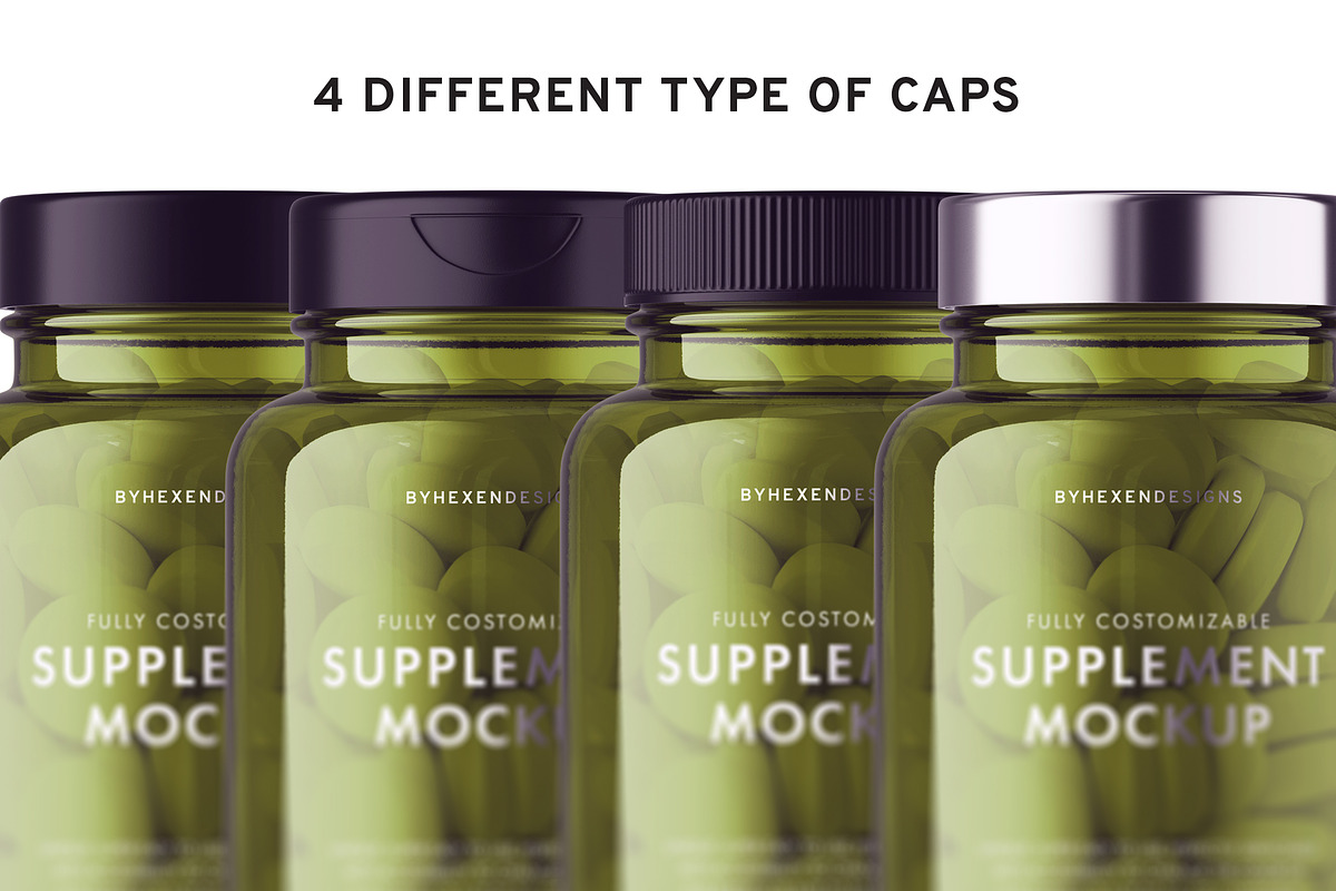 Supplement Bottle Mockup, a Product Mockup by HexenDesigns (Photo 7 of 12)
