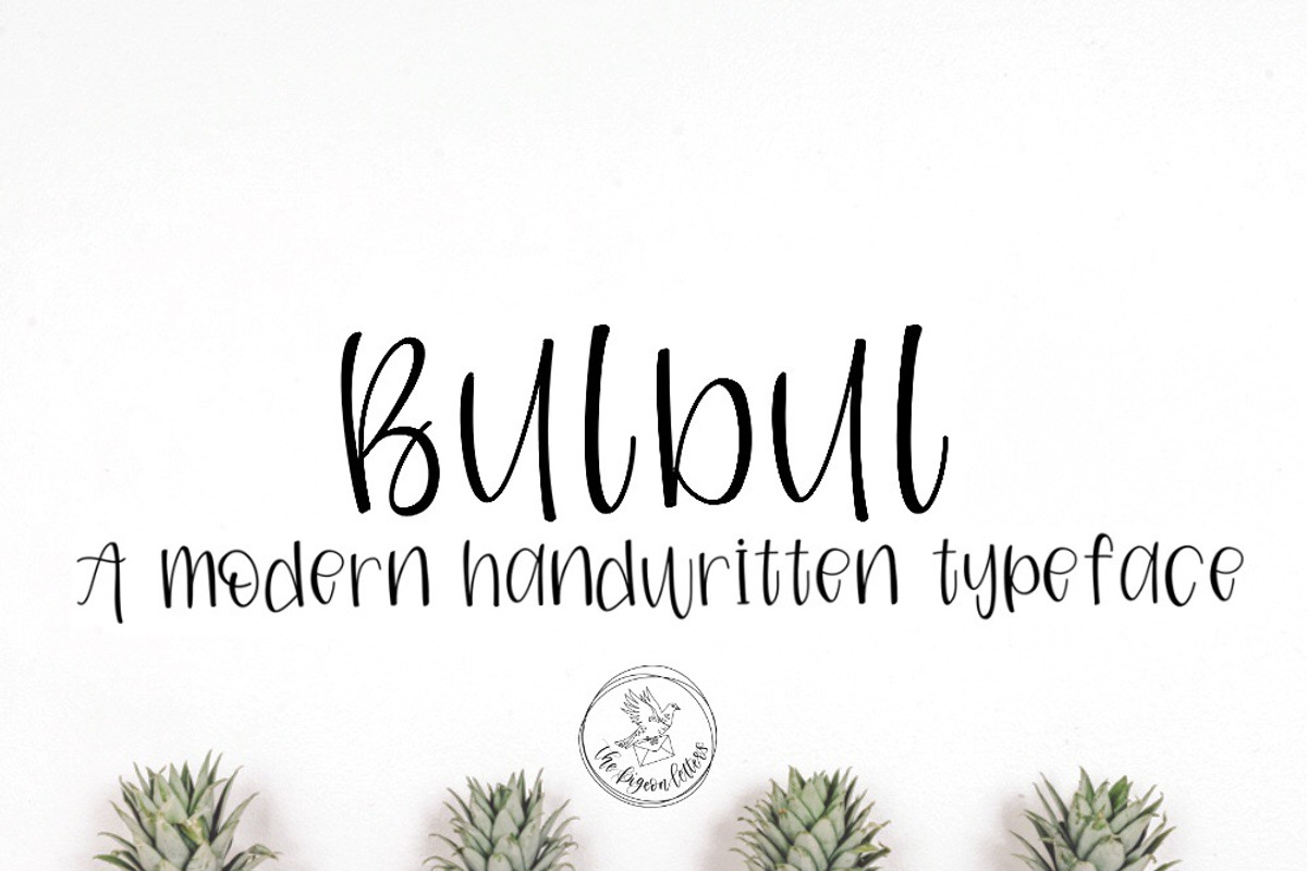 Bulbul | A Modern Handwritten Font