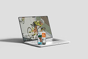 Laptop And Phone Mockup, a Wearable Device Mockup by scribrostudio (Thumbnail 3 of 11)