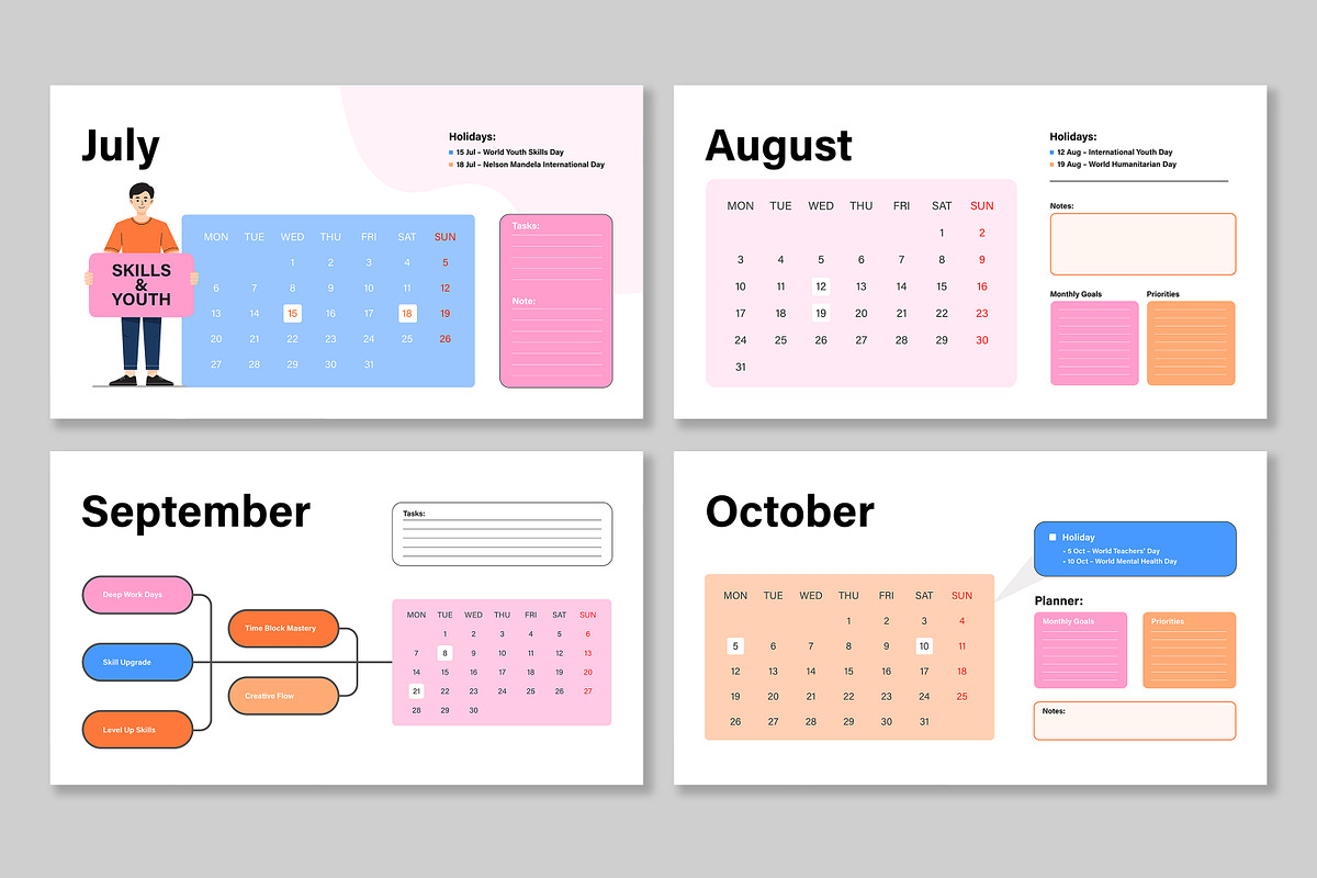 Calendar Infographic, a Presentation Template by Mighty-Slide (Photo 4 of 7)