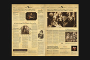 Halloween Newspaper Template, a Brochure Template by BrandPacks (Thumbnail 3 of 4)